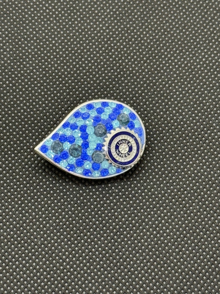 Blaue  Brosche